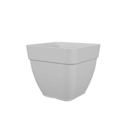 ARTEVASI Pot de fleurs carré CAPRI CAMPANA - Plastique - Blanc - L 36,5 x P 3...