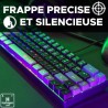 Clavier Gamer - The G-Lab - KEYZ HYDROGEN - 60% Format Compact - Rétroéclairé...