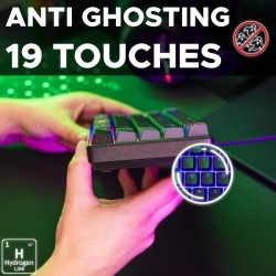 Clavier Gamer - The G-Lab - KEYZ HYDROGEN - 60% Format Compact - Rétroéclairé...