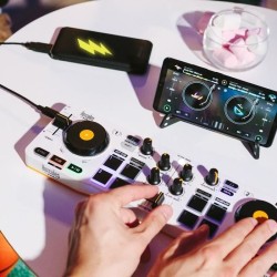 HERCULES DJ CONTROL MIX - Contrôleur DJ Bluetooth pour Smartphone