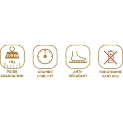 Pese-personne - LITTLE BALANCE - 8182 - PRO M 200 - Balance mécanique - 200 k...