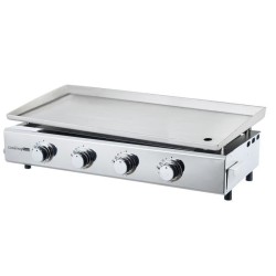 COOKING BOX Plancha a gaz BRASILIA - 4 feux - 10kW - 84x41x24,5 cm - Tout ino...