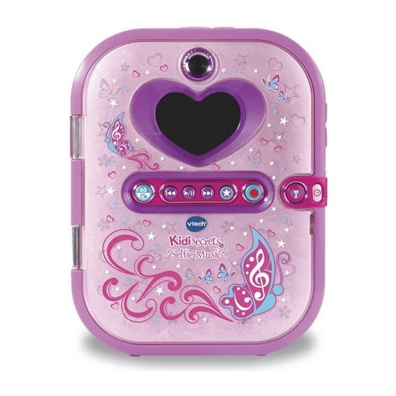 Agenda électronique VTECH Kidisecrets Selfie Music Rose avec lecteur