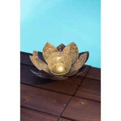 Nénuphar solaire - GALIX - Boule craquelée - 7 Lumens - 8 heures d'éclairage ...