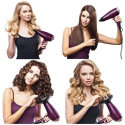 Seche-Cheveux Ionique REMINGTON D5219 - Anti-Frisottis, 3 Températures, 2 Vit...