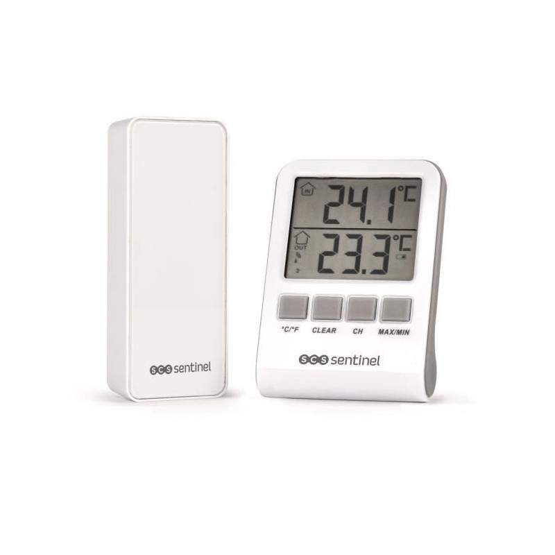 Thermometre digital intérieur/extérieur - SCS SENTINEL - HCN0062 DigiThermo i...