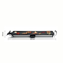 Plancha électrique LITTLE BALANCE - Happy Plancha 90 - Surface cuisson XXL: 9...