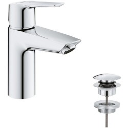 Mitigeur monocommande lavabo GROHE QUICKFIX Start - économie d'eau - bonde cl...