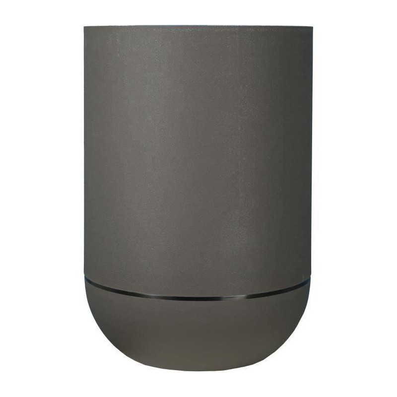 Bac a fleurs - RIVIERA - GRANIT TULIPE - Plastique - D50 x H71 cm - Gris