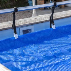 GRE - Enrouleur de bâches pour piscine hors-sol jusqu'a 5,8m de large - model...