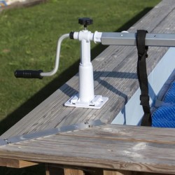 GRE - Enrouleur de bâches pour piscine hors-sol jusqu'a 5,8m de large - model...