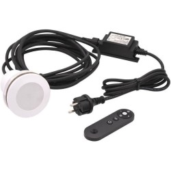 Spot LED blanc et couleur UBBINK pour piscines - livré avec transfo et téléco...