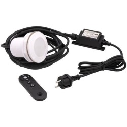 Spot LED blanc et couleur UBBINK pour piscines - livré avec transfo et téléco...