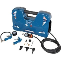 Compresseur portatif Scheppach AIR CASE - 2L- 1100 W - 8 bars ( Livré avec 12...