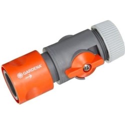 GARDENA Raccord régulateur – Compatible tuyaux Ø13mm & Ø15mm – Réglage débit ...