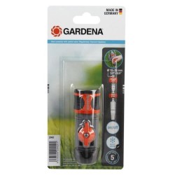 GARDENA Raccord régulateur – Compatible tuyaux Ø13mm & Ø15mm – Réglage débit ...