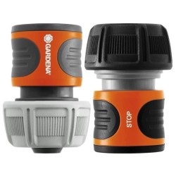 GARDENA raccords rapide et Aquastop Ø19 mm–Pour début et fin de tuyau– Avec l...