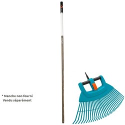 Balai a gazon 2 en 1 XXL Combisystem GARDENA - Plastique renforcé - 77cm - 32...