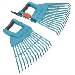 Balai a gazon 2 en 1 XXL Combisystem GARDENA - Plastique renforcé - 77cm - 32...