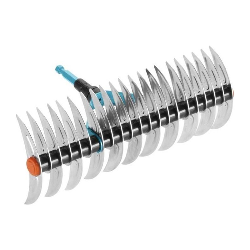 GARDENA Râteau-scarificateur 35cm Combisystem - Lames acier galvanisé pressé–...
