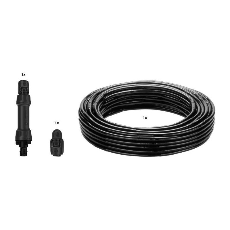 Kit d'initiation : 25 m de tuyau a goutteurs incorporés et bouchon fin de lig...