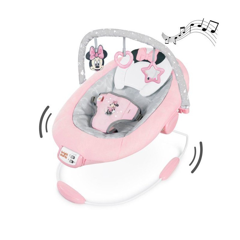DISNEY BABY -MINNIE-Transat bébé arche avec jouets d'éveil Disney amovible, 8...