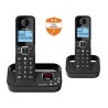 Téléphone fixe sans fil - ALCATEL - F860 voice duo noir - Avec fonction bloca...