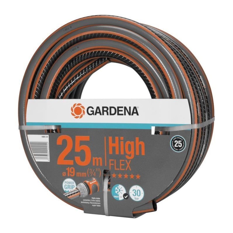Tuyau d'arrosage GARDENA Comfort HighFLEX - Ø19mm - 25m - Anti-noeud et indéf...