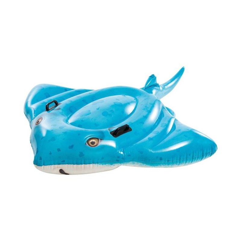 Bouée raie manta a chevaucher INTEX -  2 poignées de maintien