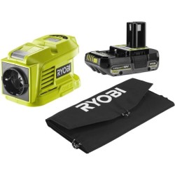 Kit voyage - RYOBI - Panneau Solaire 21 W + Transformateur / chargeur RY18BI1...