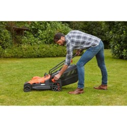 Tondeuse électrique filaire - BLACK&DECKER - BEMW461BH-QS - 1400W - 34cm de c...