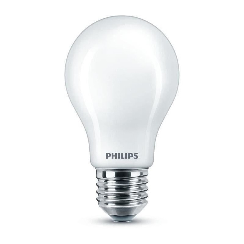 Ampoule standard LED PHILIPS Non dimmable - Verre dépoli - E27 - 40W - Blanc ...