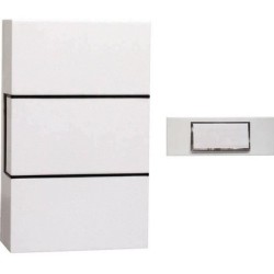 Carillon filaire CHACON - 1 mélodie - Bouton poussoir avec rétroéclairage - B...