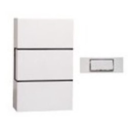 Carillon filaire CHACON - 1 mélodie - Bouton poussoir avec rétroéclairage - B...