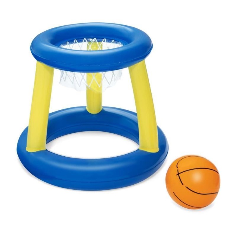 Jeu de piscine Panier de Basket flottant - BESTWAY - 52418 - Ballon, 3 anneau...