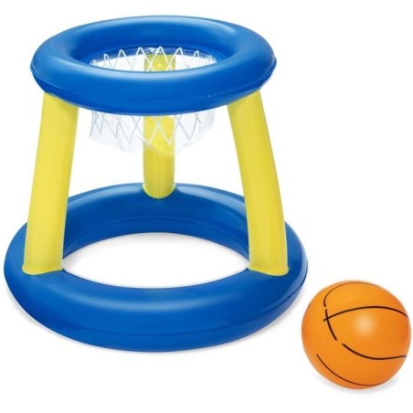 Jeu de piscine Panier de Basket flottant - BESTWAY - 52418 - Ballon, 3 anneau...