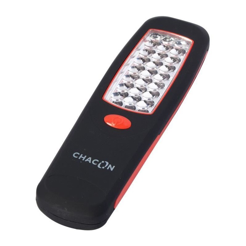 Veilleuse LED rectangulaire magnétique - CHACON - Piles incluses - Noir