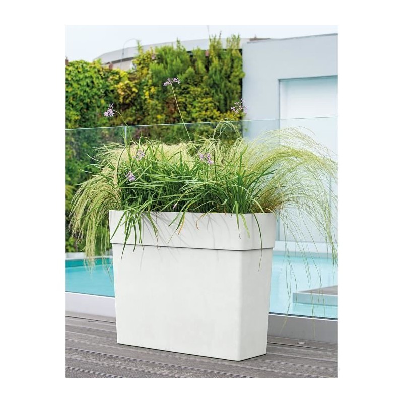 DEROMA Muret haut LIKE R - 78x29,5 cm H65 cm - Blanc