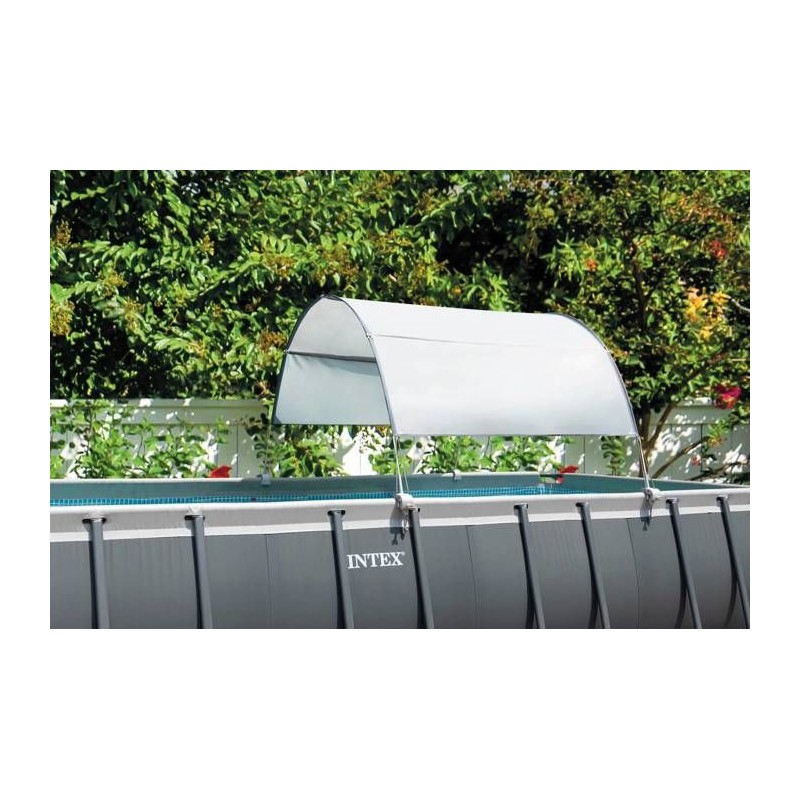 Voile d'ombrage - INTEX - Pour piscine hors sol - Anti-UV - 300 x 185 cm