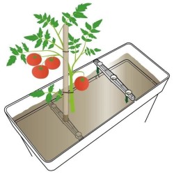 DEROMA Muret haut LIKE R - 78x29,5 cm H65 cm - Blanc