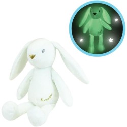 JEMINI Luminou Lapin blanc Peluche lumineuse naturelle fonctionne sans pile+/...