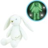 JEMINI Luminou Lapin blanc Peluche lumineuse naturelle fonctionne sans pile+/...