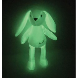 JEMINI Luminou Lapin blanc Peluche lumineuse naturelle fonctionne sans pile+/...