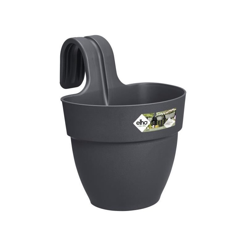 ELHO Pot de fleurs balcon Vibia Campana Easy Hanger Small - Anthracite - Balc...
