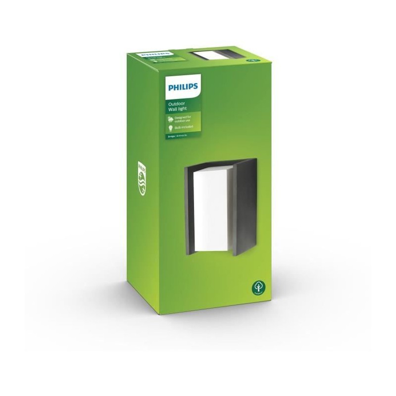 Applique murale Philips Bridge - Anthracite - 1x15W - LED