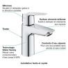 Mitigeur monocommande Lavabo GROHE QUICKFIX Start - Chromé - Economie d'eau -...
