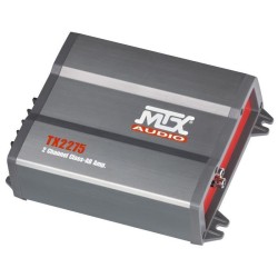 MTX TX2275 Amplificateur voiture 2x110W RMS 2 ou 1x220W RMS 4 Filtres actifs ...