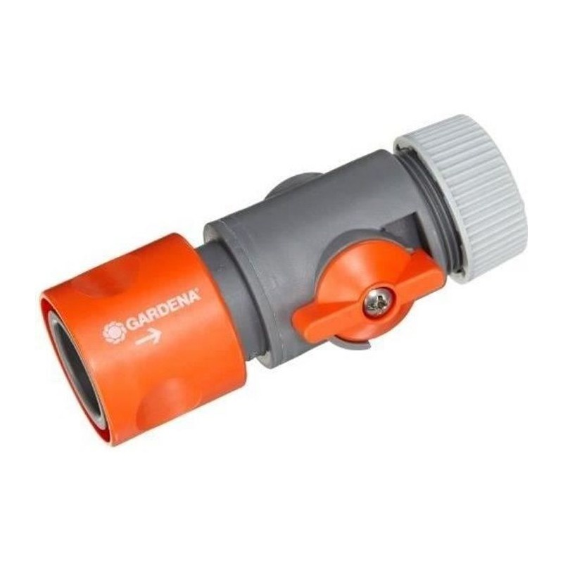 GARDENA Raccord régulateur – Compatible tuyaux Ø13mm & Ø15mm – Réglage débit ...