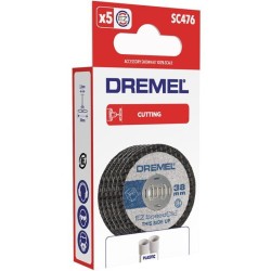 Lot de 5 disques DREMEL S476 EZ SpeedClic pour découper les plastiques et PVC...