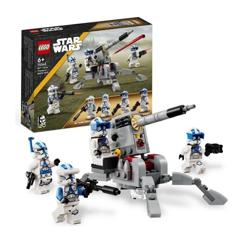 LEGO Star Wars 75345 Pack de Combat des Clone Troopers de la 501eme Légion, J...